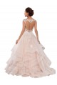 Marfil & Champán Cuello de Corazón Cola capilla Tul Encaje Vestidos de novia